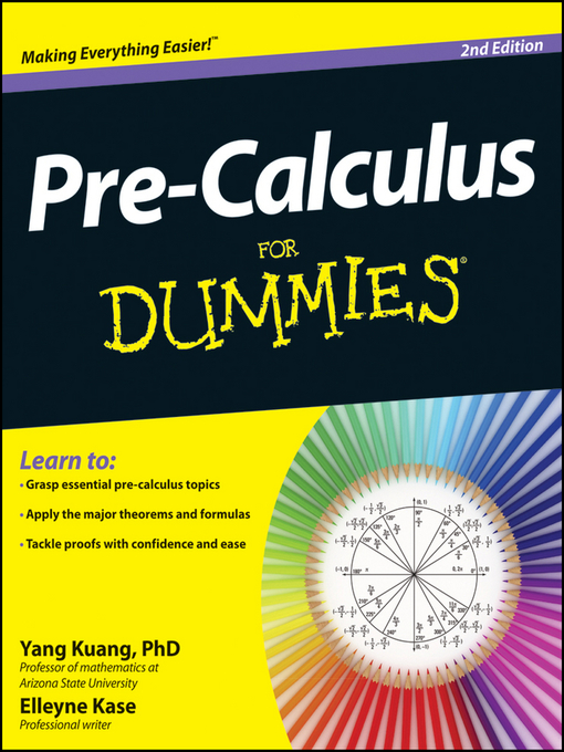 Title details for Pre-Calculus For Dummies by Yang Kuang - Available